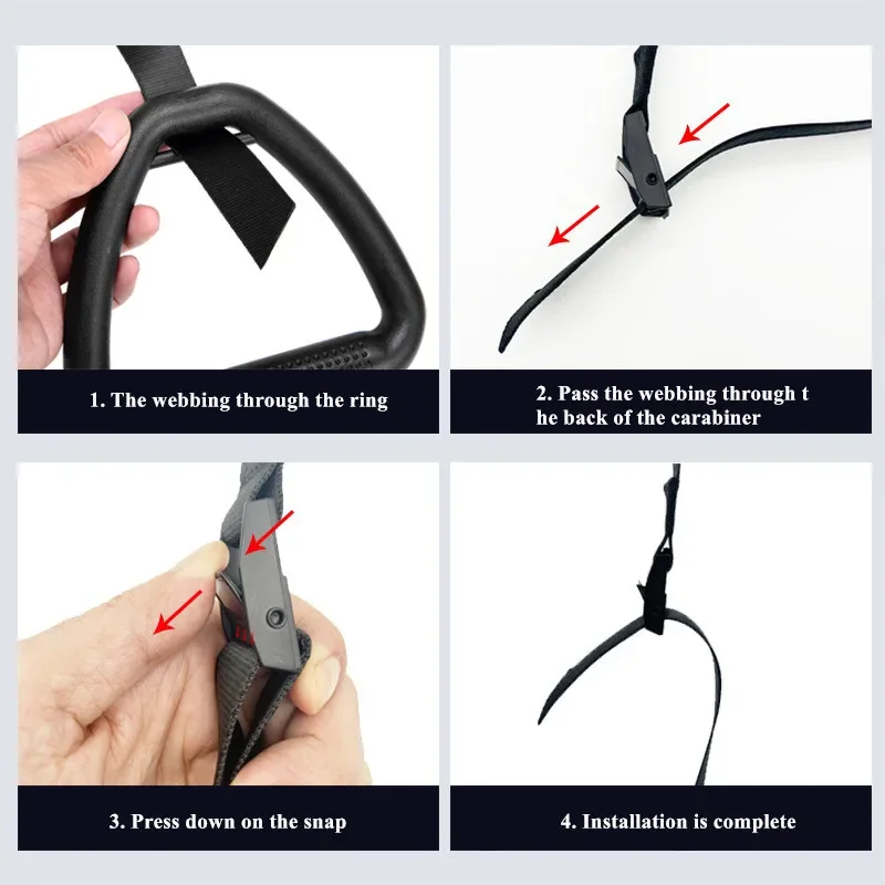 Gymnastic Rings Pull up Handle Rings with Adjustable Straps for Chlidren Adult Home Workouts Strength Training Fitness Equipment - Image 4