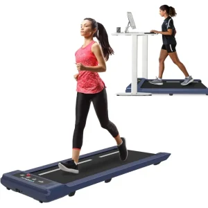 Exerpeutic 400 Lb. Capacity Heavy-Duty Walking/Jogging Exercise Treadmill Home Gym Workout Equipment Foldable Under Desk Design