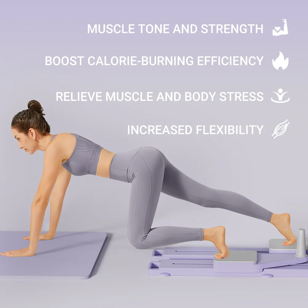 2-in-1 Abs & Ski Board - Portable Core/Leg Trainer, Split Pilates-Reformer for Home Gym, Lightweight Full-Body Fitness - Image 6
