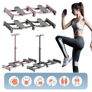 Foldable Pelvic Floor Muscle Ski Machine for Home Gym Indoor Leg and Hip Exercise Equipment with Handrail
