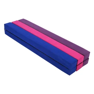7FT Suede Folding Balance Beam Gymnastics Gym Training Equipment Hard Wearing DE
