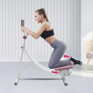 Ab Machine, Ab Workout Equipment for Home Gym, Foldable Core & Abdominal Exercise Machine, Ab Trainer Exercise Fitness Equipment